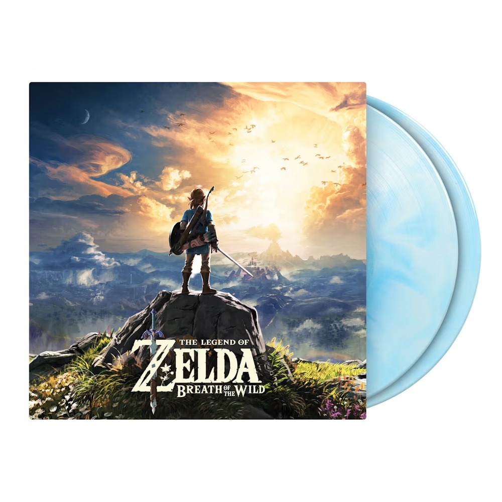 Legend of Zelda Breath of the Wild 2xLP Blue White Marble Vinyl Limited Edition
